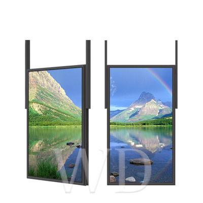 Double écran de la publicité de l'affichage à cristaux liquides 1080P du côté 85mm, Digital annonçant des écrans de visualisation