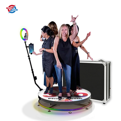 Cabine photo rotative panoramique Spin Video 360 avec anneau lumineux Selfie