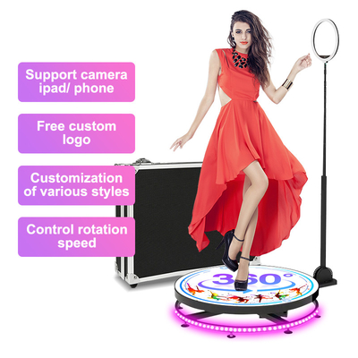 Selfie Slow Rotating 360 Photo Booth avec Ring Light Phone App Control