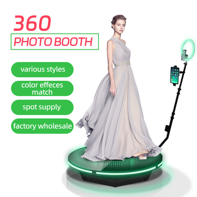 Machine visuelle de Selfie de la plate-forme RVB de la radio 360 de cabine en verre de photo pour le club de mariage