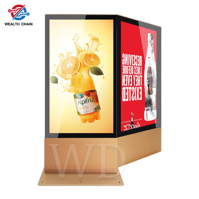 affichage numérique à double face de kiosque de 75 pouces pour l'écran multi des écrans HD d'exposition de restaurant au détail de hall