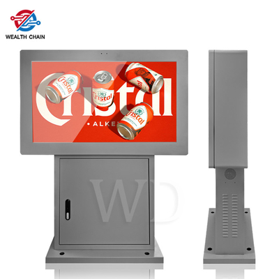 Affichage d'affichage à cristaux liquides de la résolution 9/16 de Grey Outdoor Digital Signage Kiosk 1080P 4K
