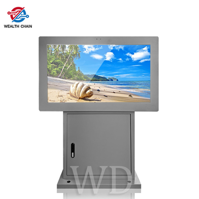 Affichage d'affichage à cristaux liquides de la résolution 9/16 de Grey Outdoor Digital Signage Kiosk 1080P 4K